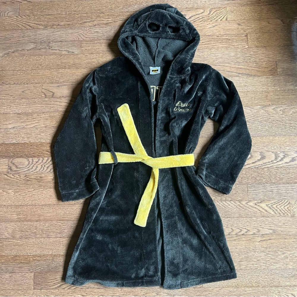 Licensed Batman Black Hooded Robe
